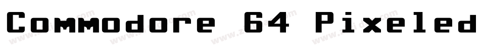 Commodore 64 Pixeled字体转换